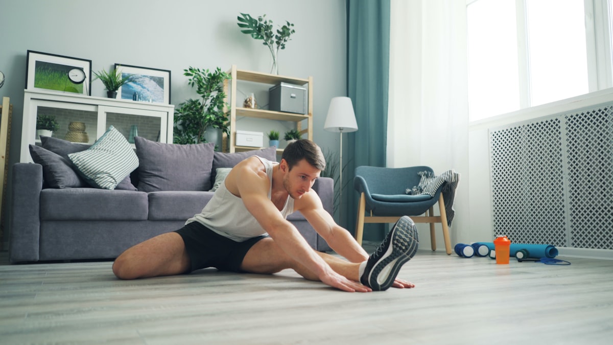 Person demonstrating improved flexibility